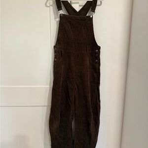 Source Unknown Brown Corduroy Overalls
